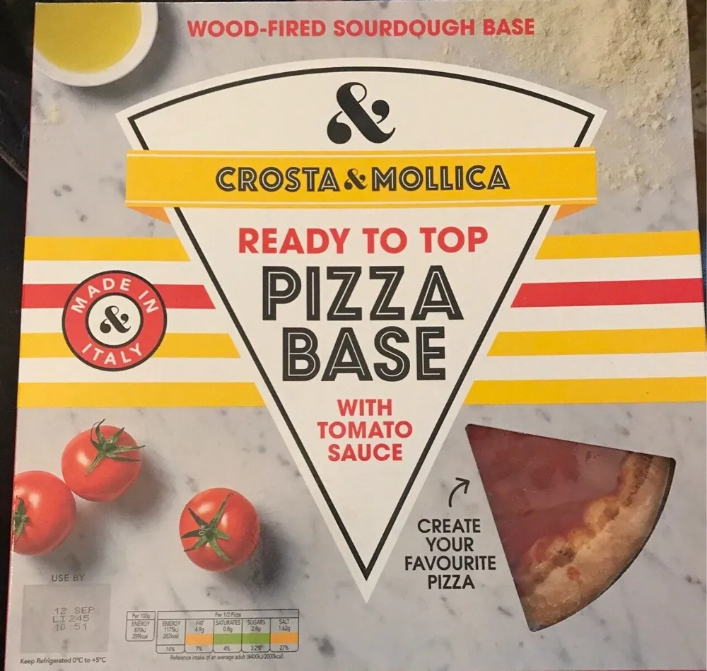 Pizza Base with Tomato Sauce