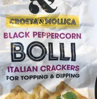 Black Peppercorn Bolli Italian Crackers