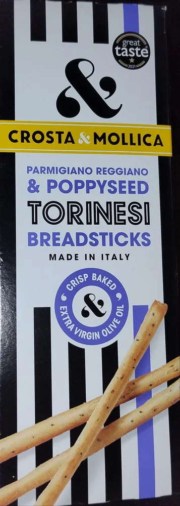 Parmigiano Reggiano & Poppyseed Torinesi Breadsticks