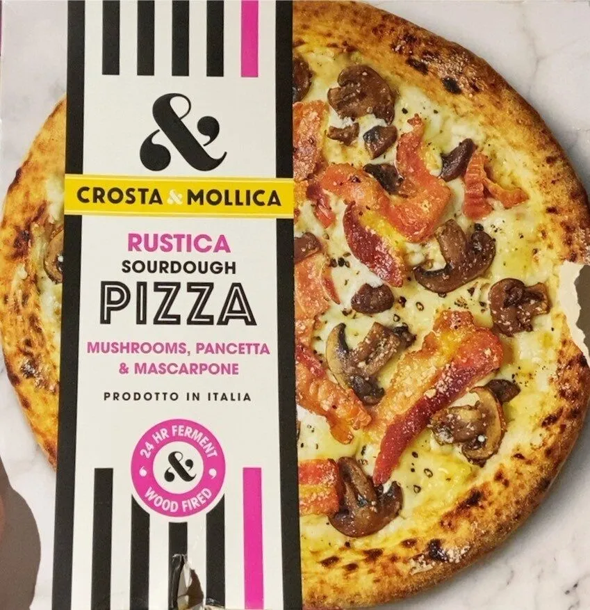 Rustica Sourdough Pizza champignons, pancetta, mascarpone