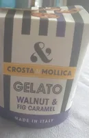 Walnut and fig caramel gelato