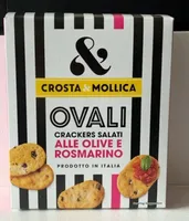 Crackers salati alle olive e rosmarino