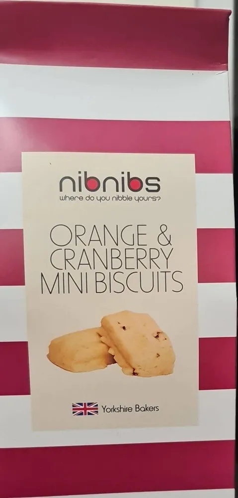 Orange cranberry mini biscuits