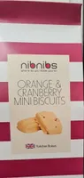 Orange cranberry mini biscuits