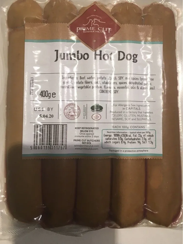 Jumbo hot dog