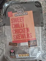 Sweet chilli chicken skewers