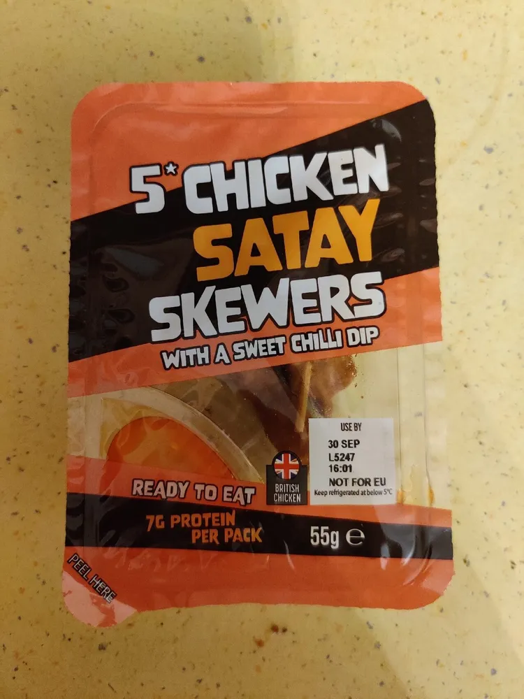 Chilled Chicken Satay Skewers