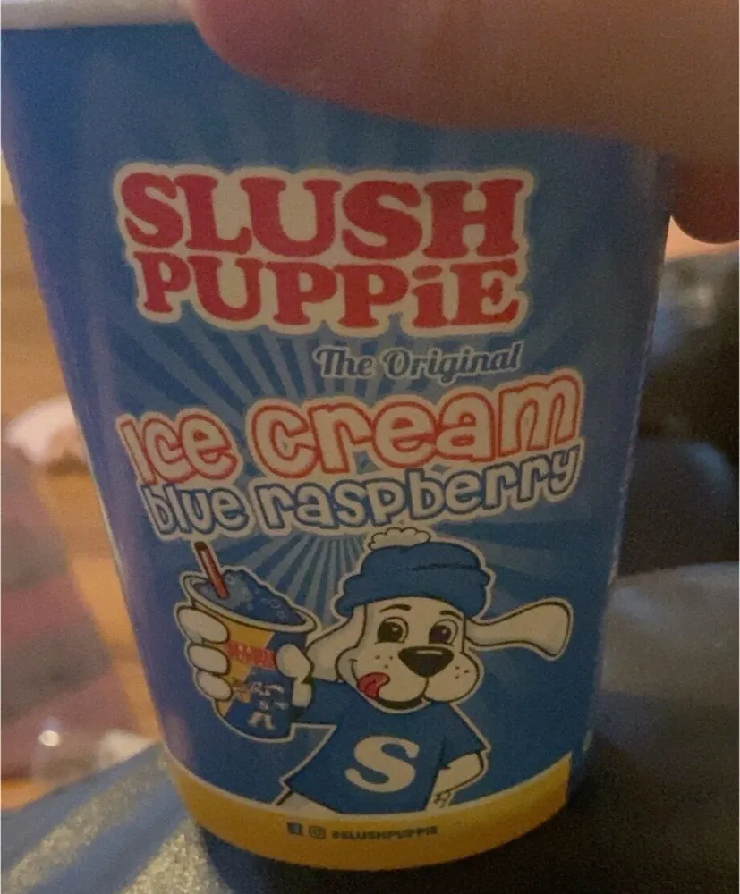 Blue raspberry ice cream