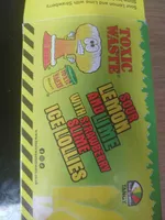 Toxic Waste Lemon and Lime Ice Lollies