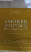 Smoked haddock in mustard sauce