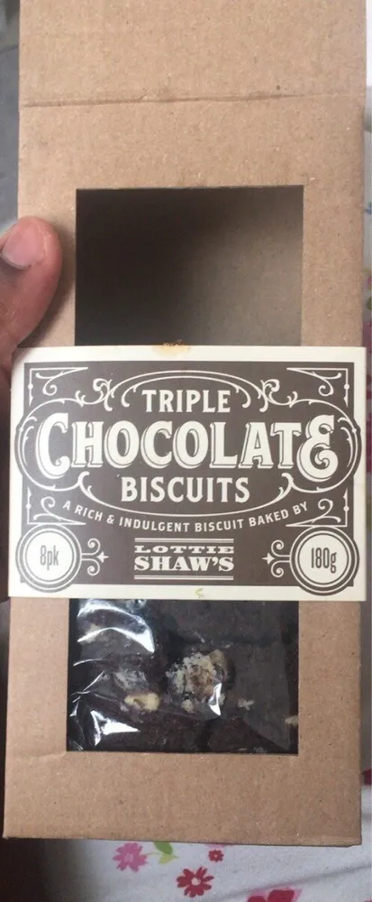 Triple chocolate biscuits