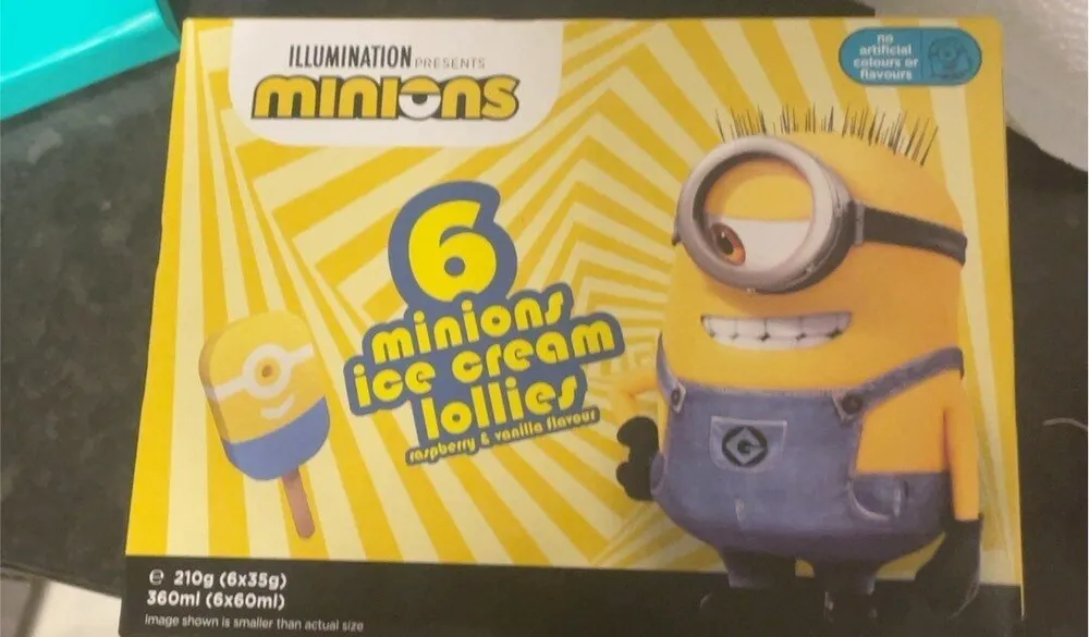 Minions ice cream lollies