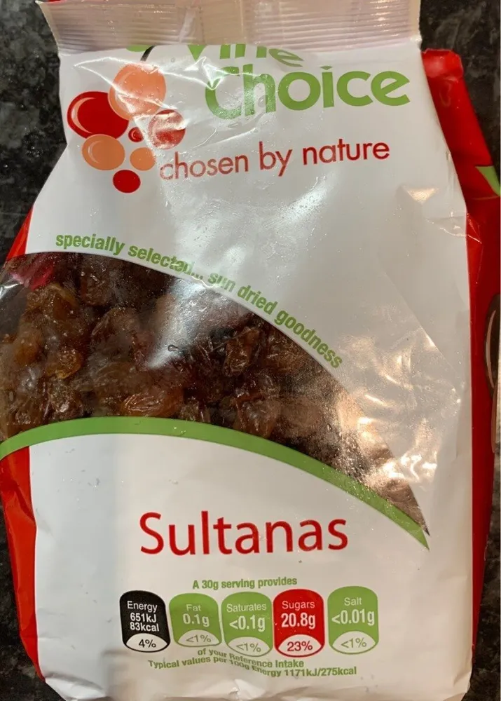 Sultanas (raisins)
