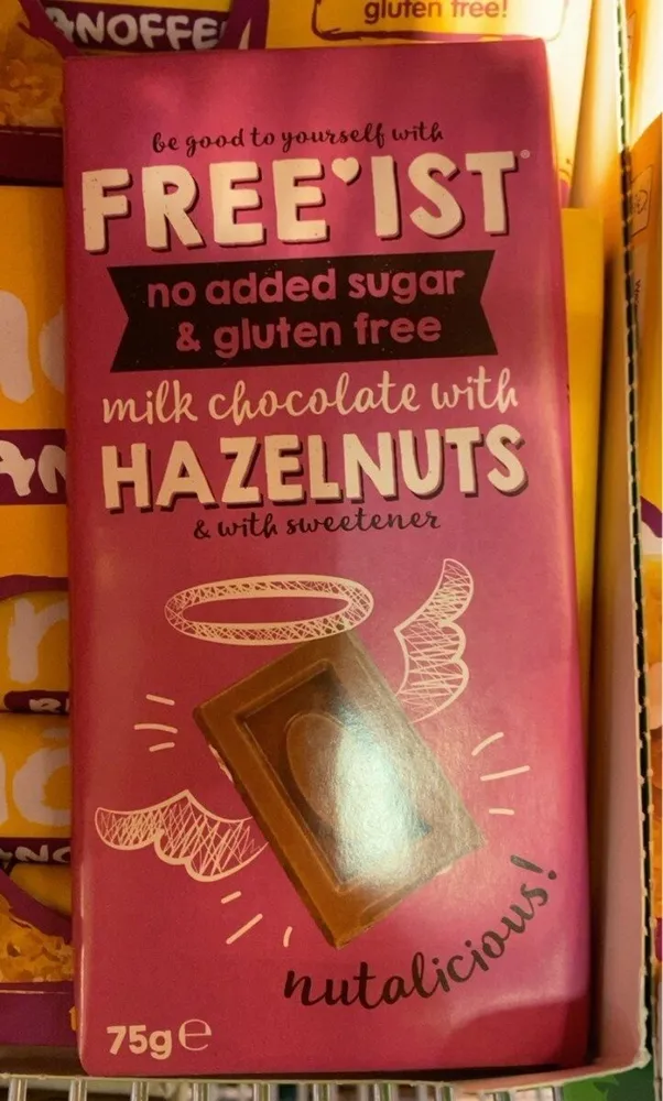 Milk chocolate with hazelnuts