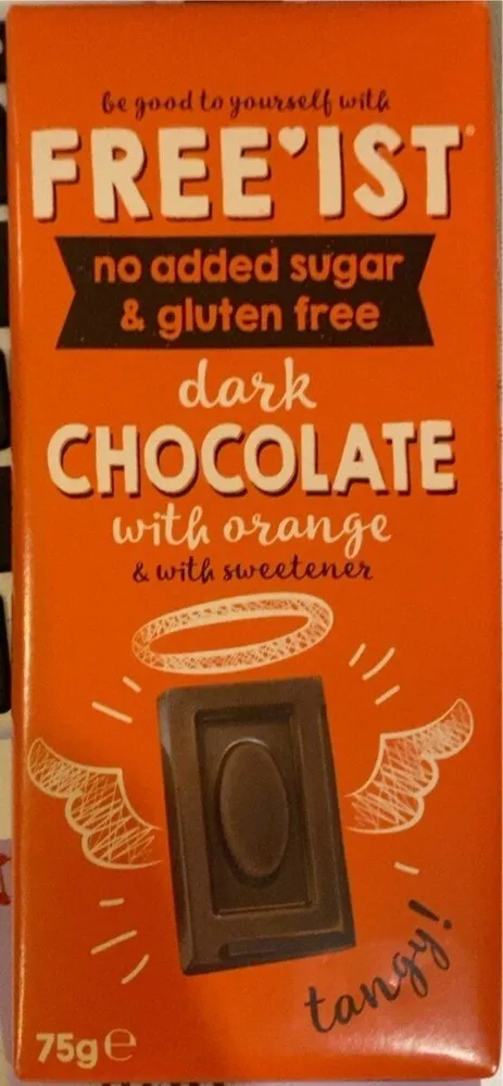 Dark chocolate with orange