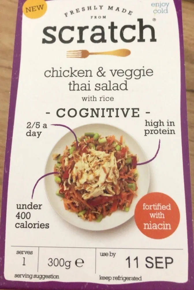 Scratch chicken & veggie thai salad