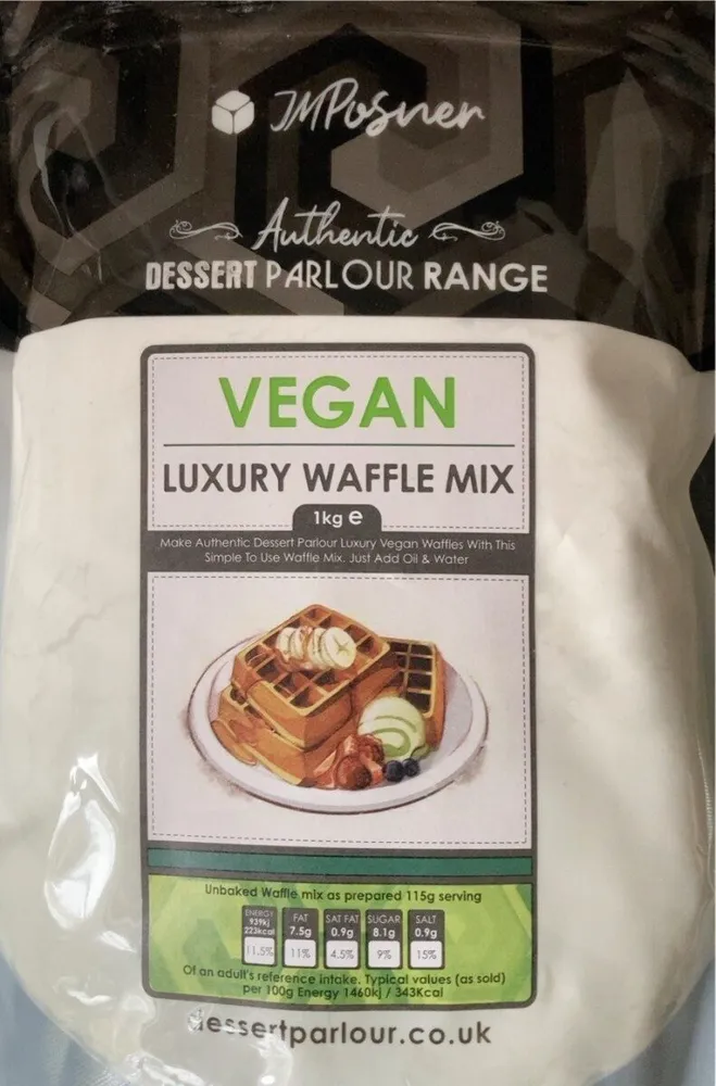 Vegan luxury waffle mix