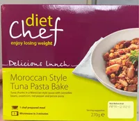 Moroccan style tuna pasta bake