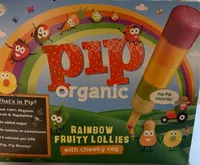 Pip organic rainbow fruity lollies