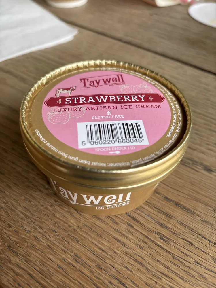 Strawberry luxury artisan ice cream
