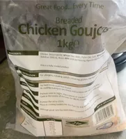 Breaded chicken goujons