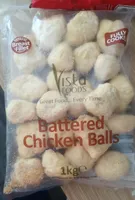 Battered chicken balls