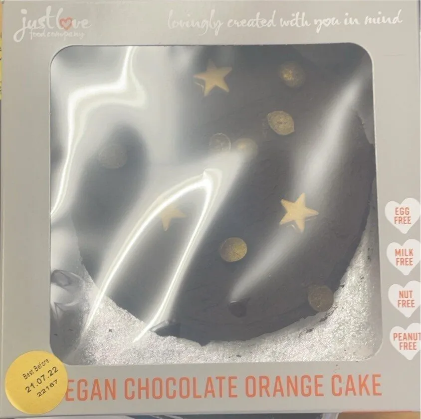 Vegan chocolate orange cake