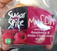 White Choc and Raspberry Muffin
