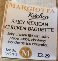 Spicy Mexican Chicken Baguette