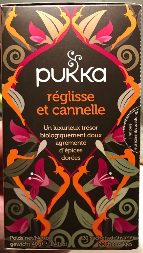 Infusion Réglisse Et Cannelle Bio - 20 Sachets - Pukka