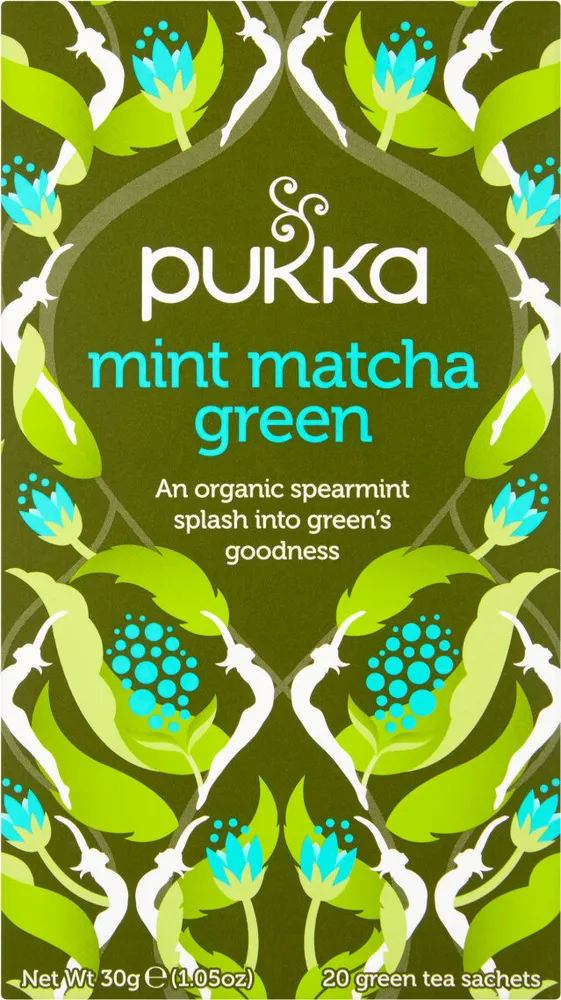 Organic Mint Matcha Green Green Tea Sachets