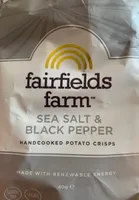 Fairfields Crisps Sea Salt And Black Pepper 40G