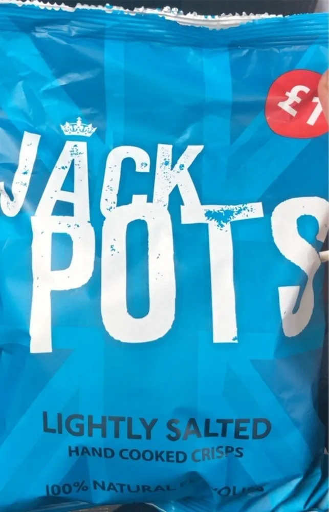 Lighly salted hand cooked crisps