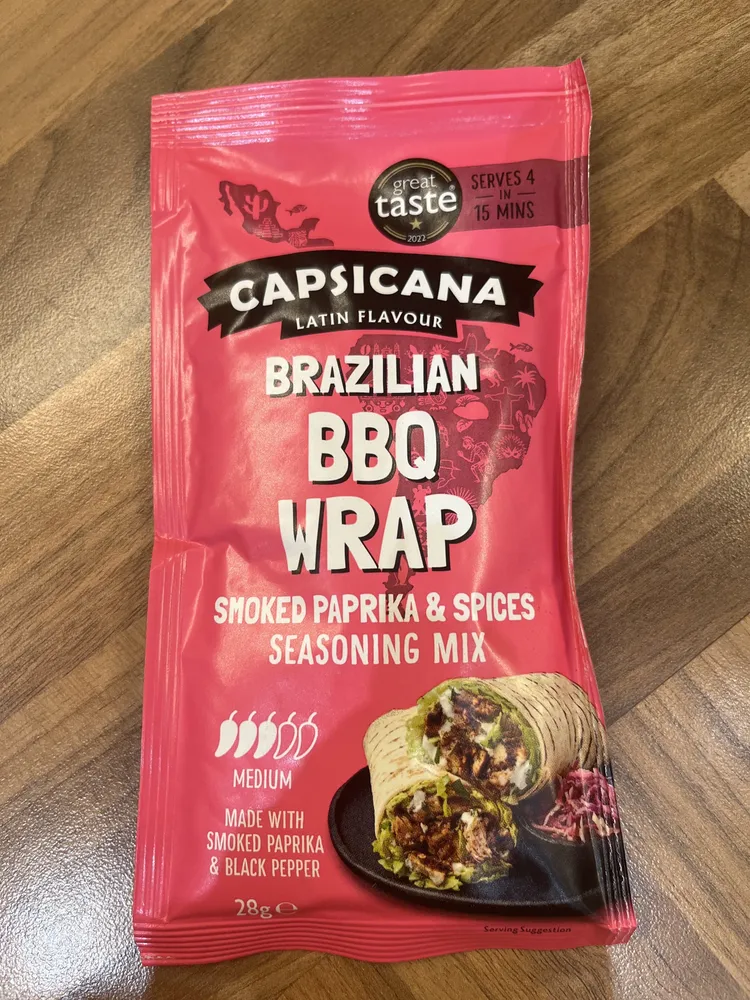 Capsicana Latin Flavour Brazilian BBQ Wrap