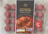 24 british mini wagyu meatballs
