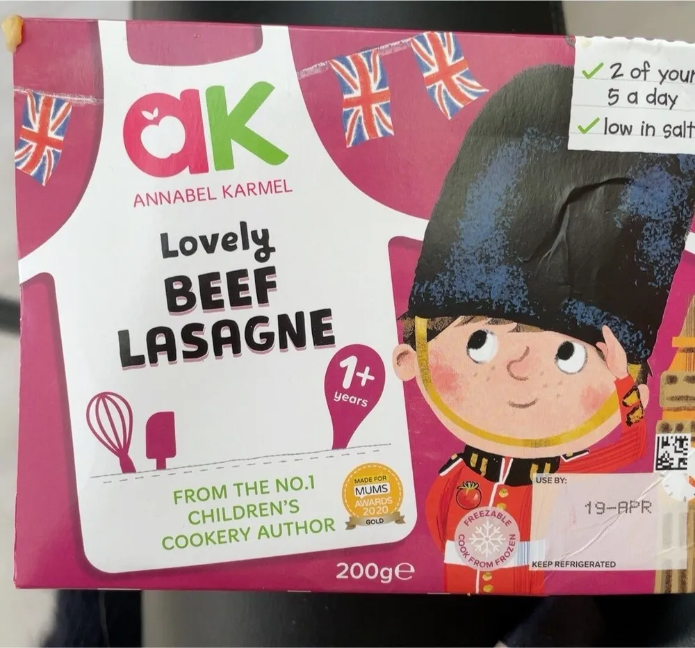 Annabel Karmel Beef Lasagne Toddler Meal 200G 12 Month+