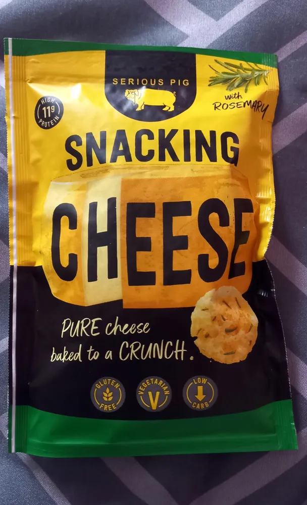 Snacking cheese with rosemary
