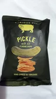 Pickle with dill flavour crisps
