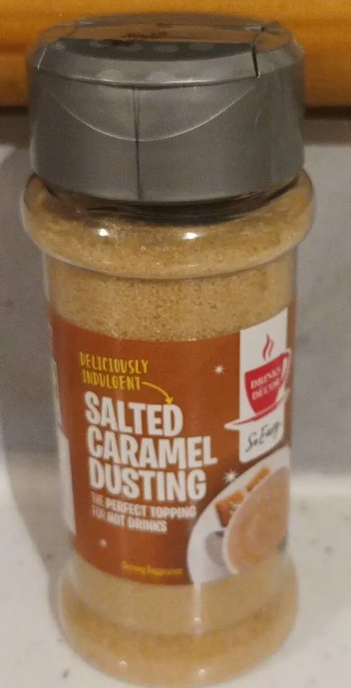 Salted caramel dusting