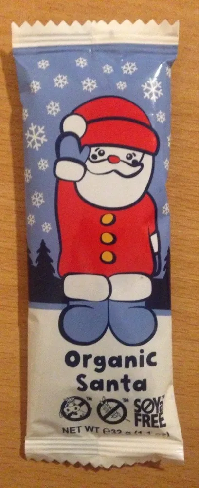 Organic Chocolate Santa Bar - 32 g Bio, Vegan