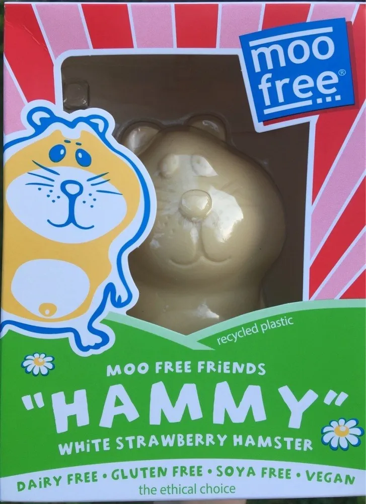 Moo free friends "Hammy" white strawberry hamster