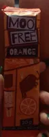 Orange vegan chocolate bar