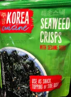Seaweed crisps with sesame seeds