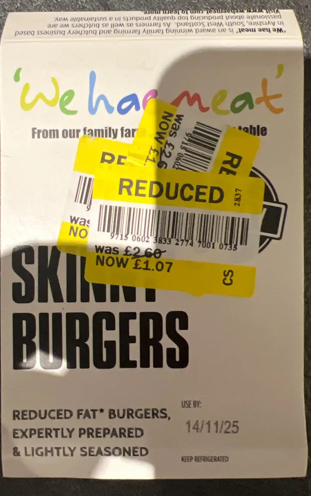 Skinny steak burgers