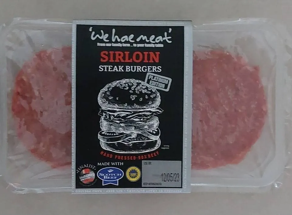 Sirloin steak burgers