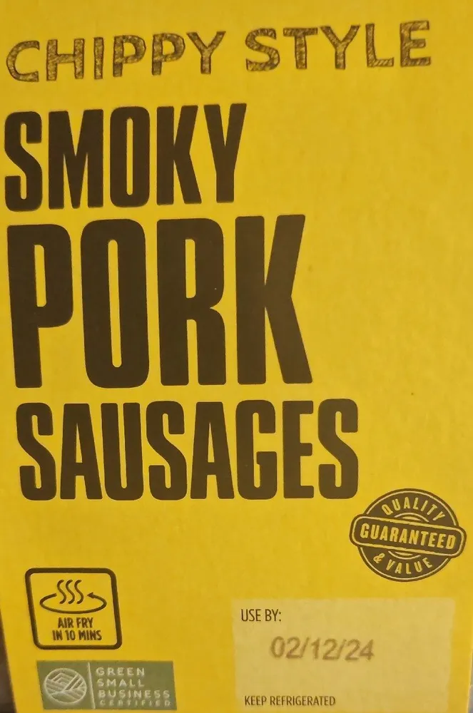 Chippy Style Smoky Pork Sausages