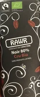 Chocolat de caractère noir 80% cru bio