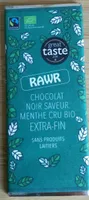 Chocolat noir saveur menthe cru bio extra-fin