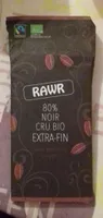 80% noir cru bio extra-fin