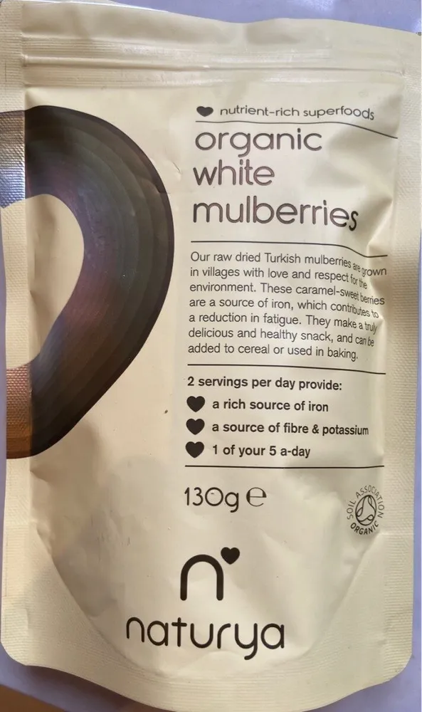 Organic White Mulberries